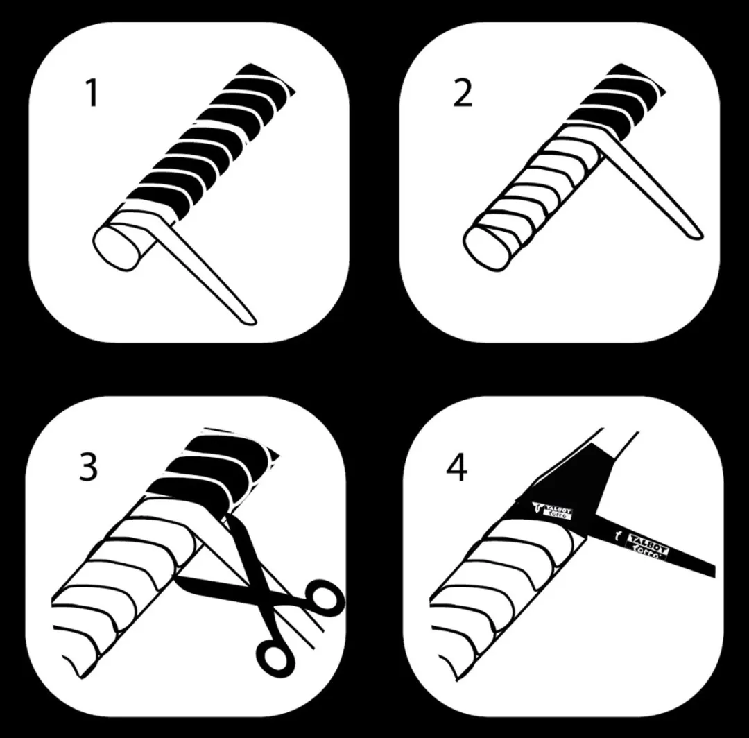 Schildkröt Badminton Overgrip Set 3 Stuks - Zwart