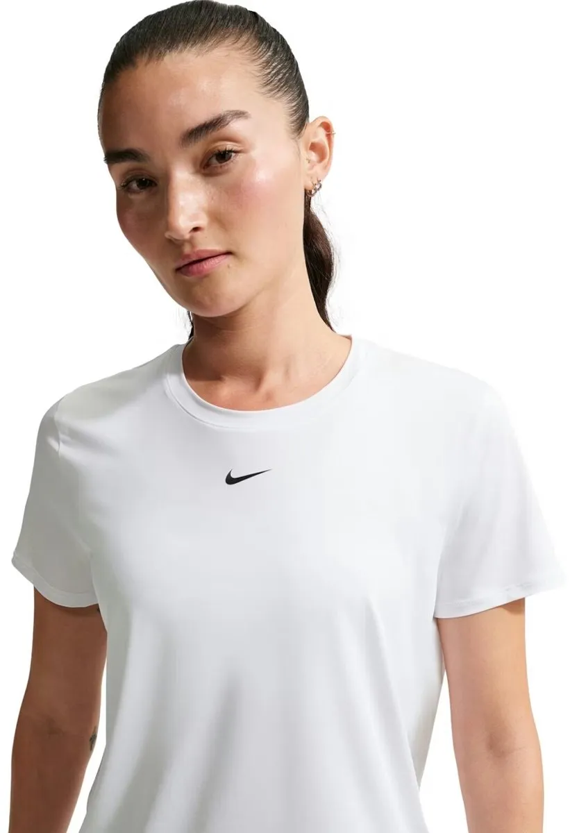 Nike One Classic Dri-FIT T-shirt Dames - Maat M - Wit - afbeelding 6 van 6