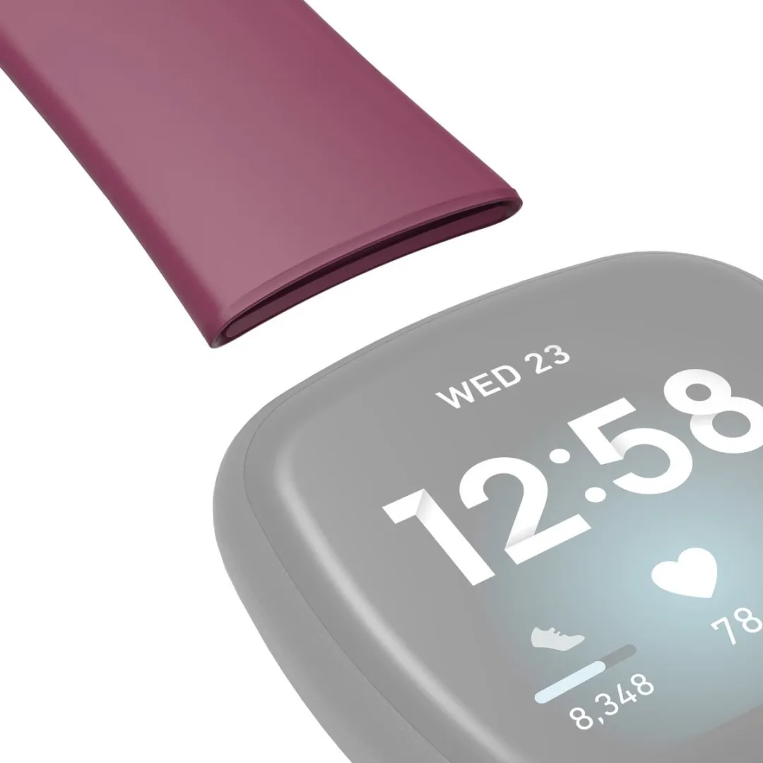 Hama Polsband Fitbit Versa 3/Sense - Bordeaux - afbeelding 6 van 6