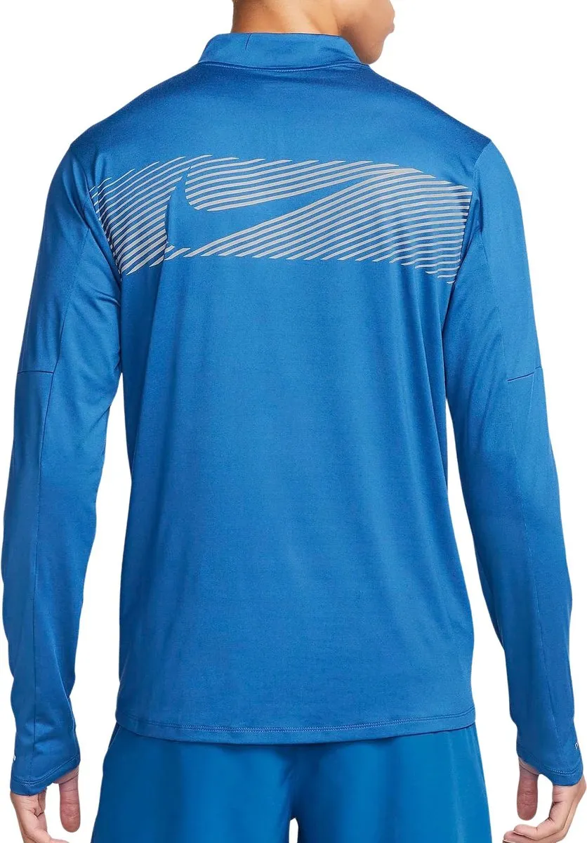 Nike Dri-FIT Element Flash Half-Zip Hardloopshirt Heren L - Blauw