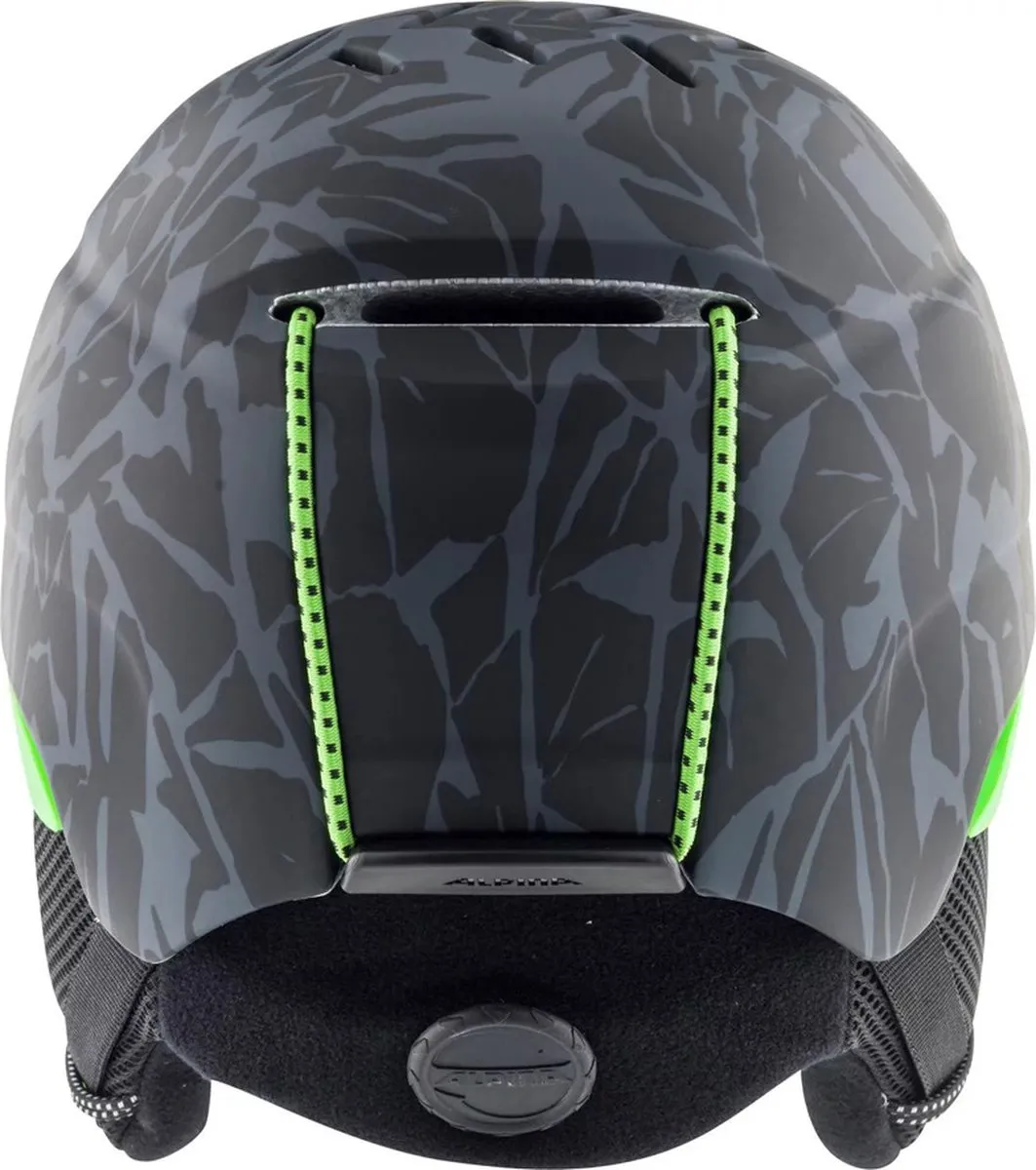 Alpina Pizi Junior Skihelm - 51-55cm Zwart Groen