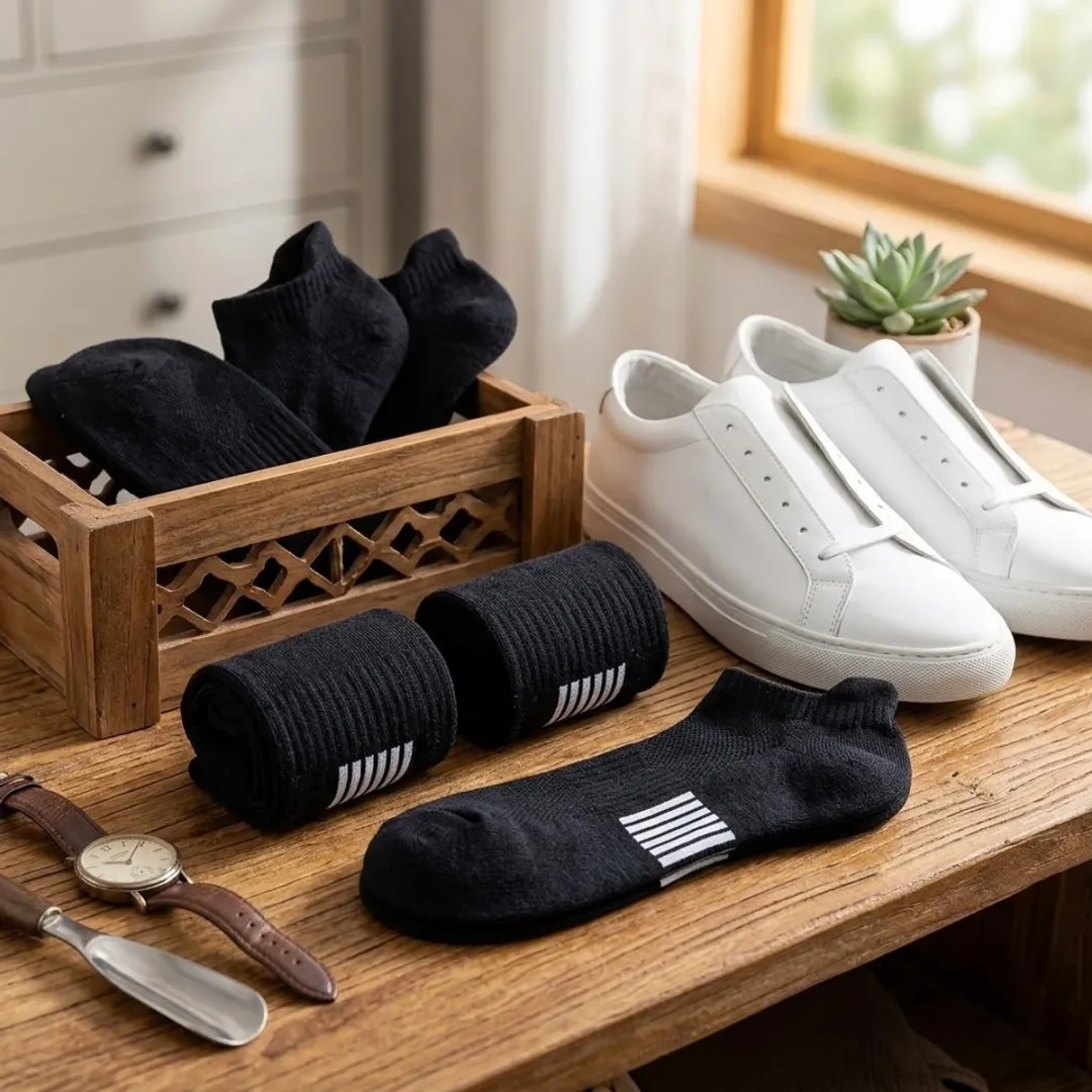 Nuvex Sportsokken Zwart - 5 Paar - Maat 39-42