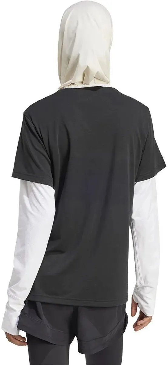 Adidas Train Icons 3 Stripes T-shirt - Zwart S