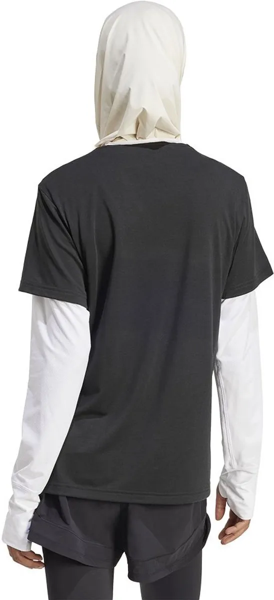 Adidas Train Icons 3 Stripes T-shirt - Zwart S