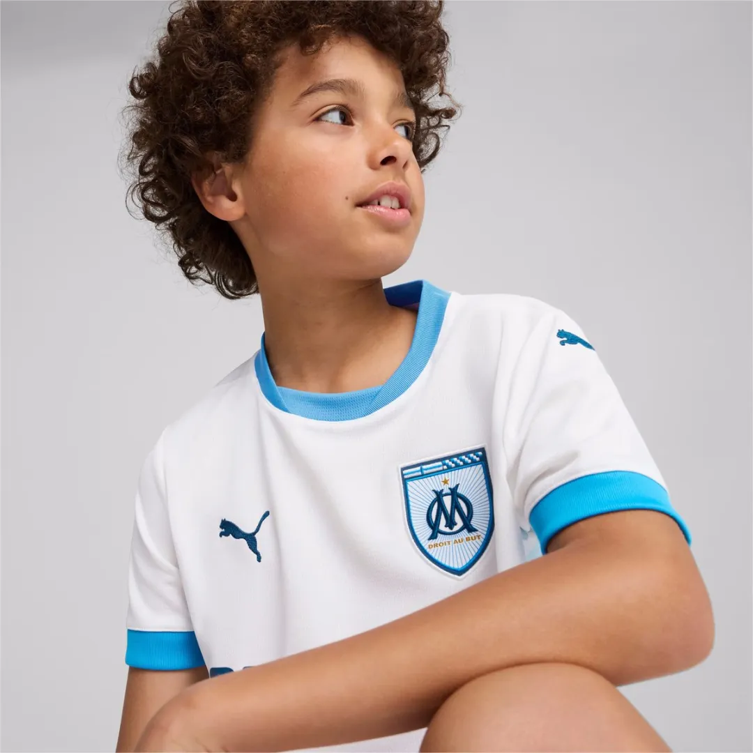 PUMA Olympique Marseille Thuis T-shirt Junior 104 - Wit