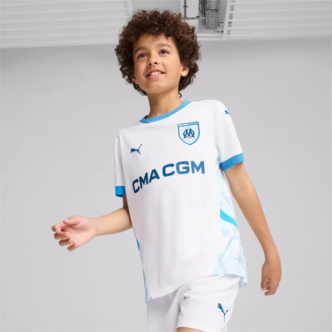 PUMA Olympique Marseille Thuis T-shirt Junior 104 - Wit