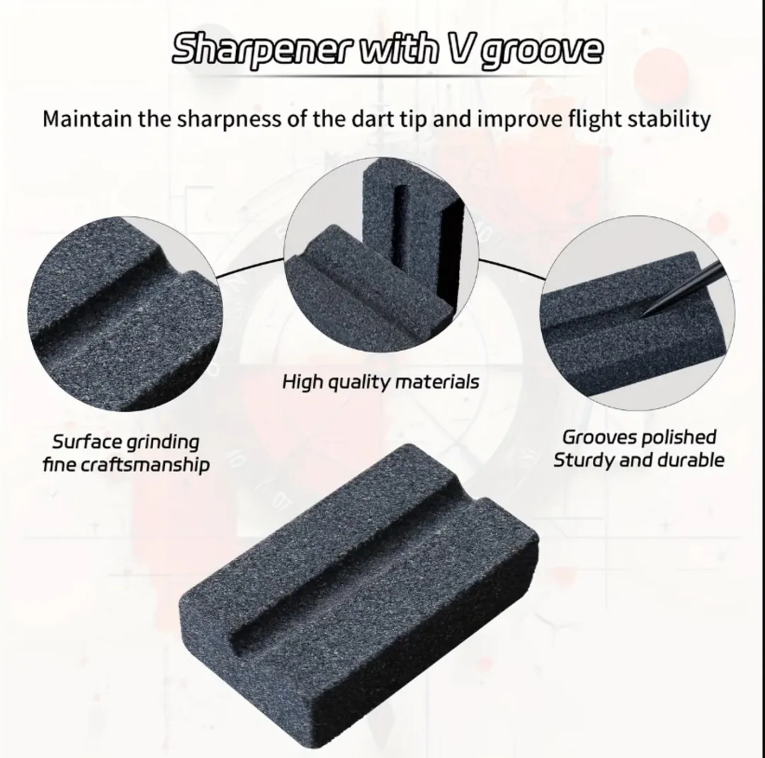 NUVEX Dart Slijpsteen Set - 4 Stuks