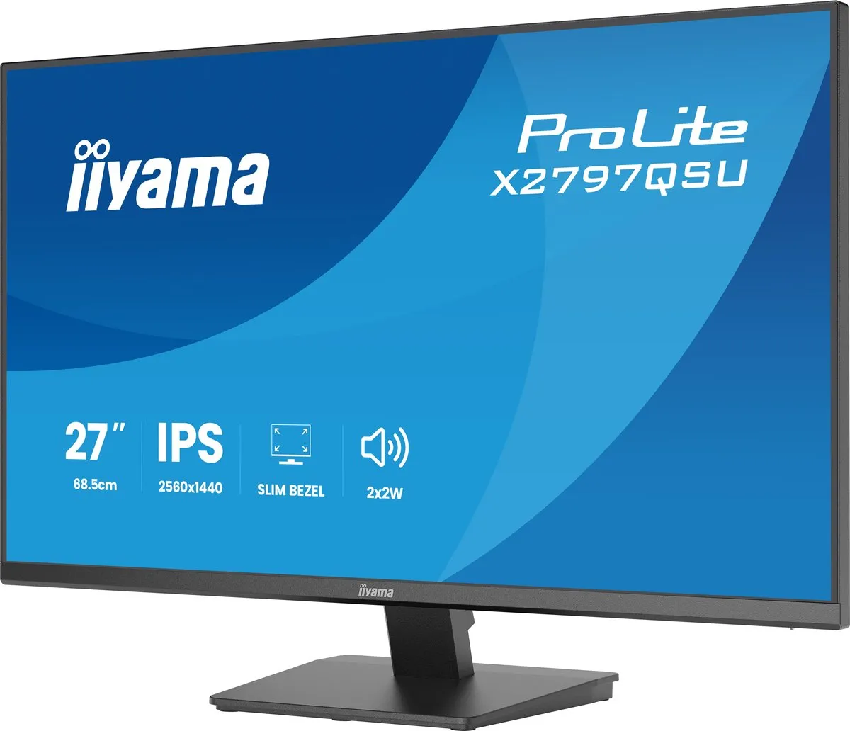 iiyama ProLite X2797QSU-B1 Monitor 27" QHD IPS - USB-Hub 4x
