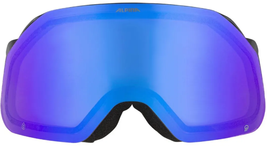 Alpina Blackcomb Q OTG Skibril - Zwart - Oranje lens