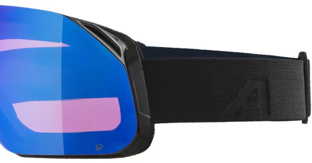 Alpina Blackcomb Q OTG Skibril - Zwart - Oranje lens