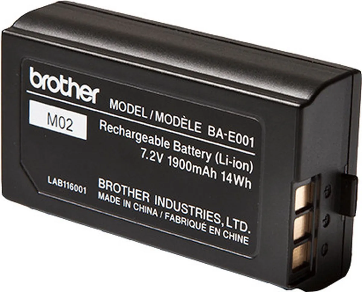 Brother BAE001 Accu - Zwart