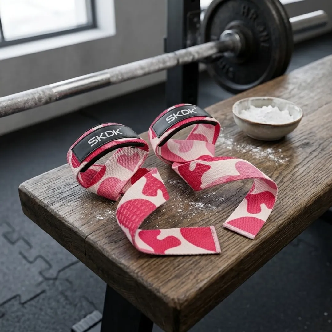NUVEX Lifting Straps Camouflage Roze - One Size