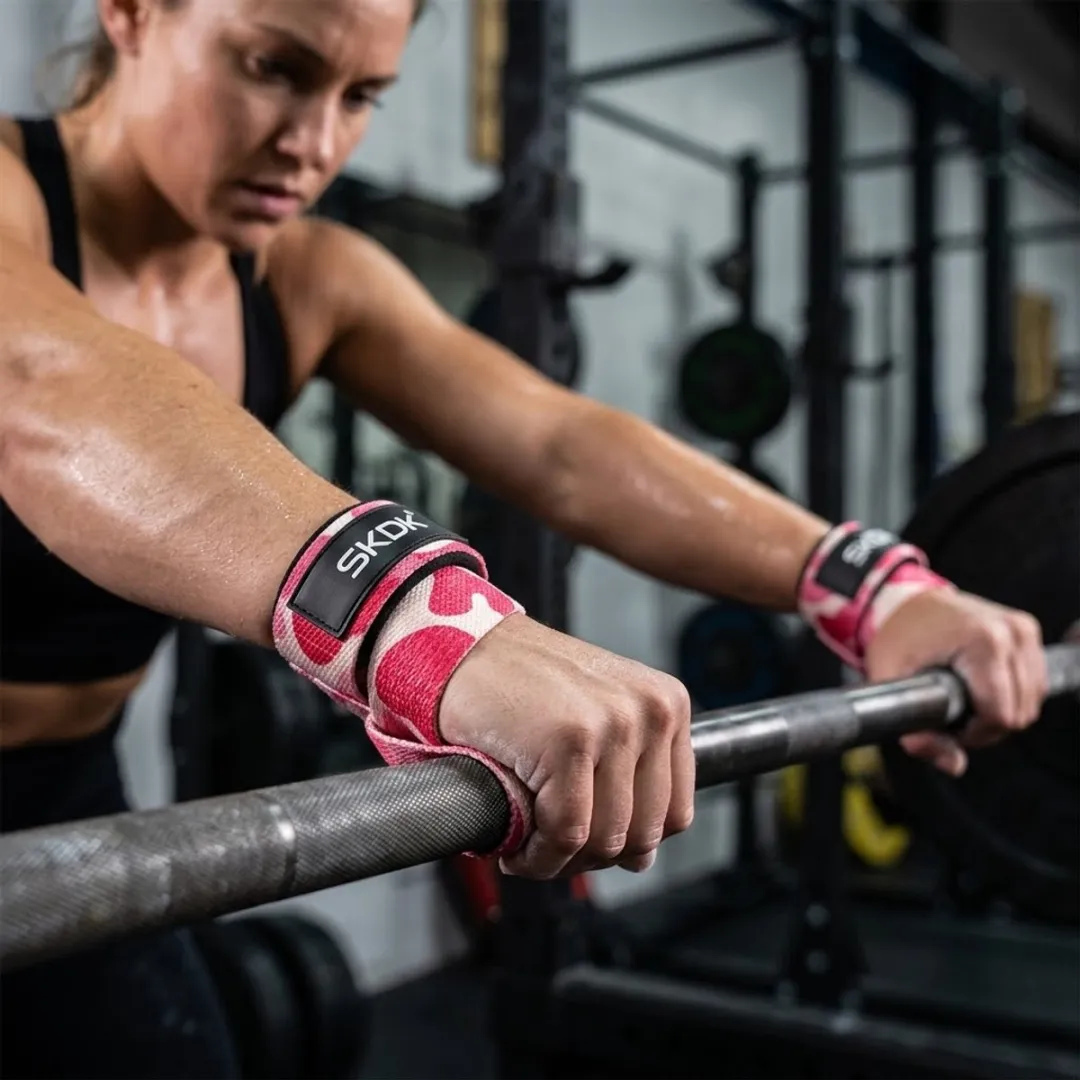NUVEX Lifting Straps Camouflage Roze - One Size