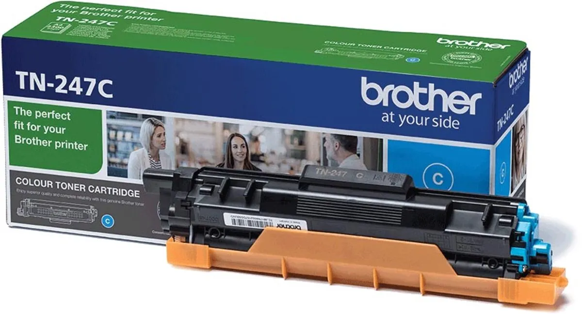 Brother TN-247C Toner Cyaan - 2.300 Pagina's - 4 Stuks