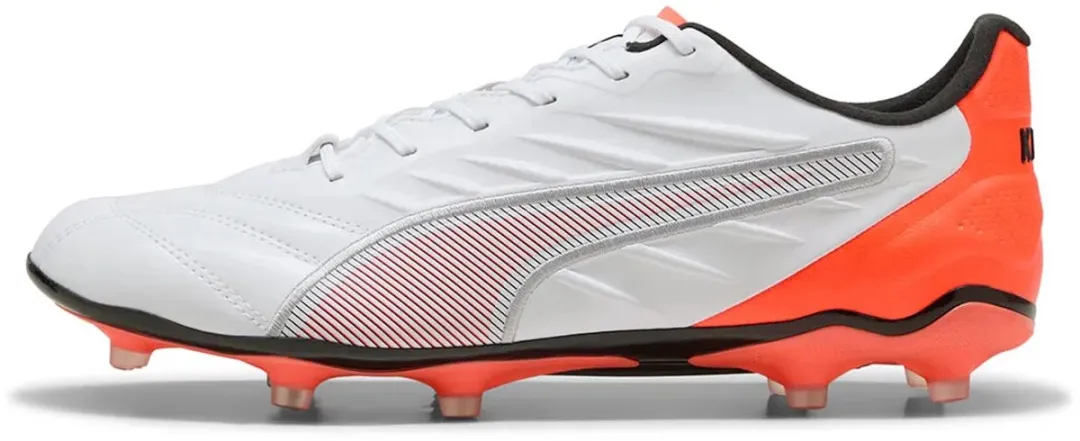 PUMA King Pro FG/AG Voetbalschoenen 43 - Wit