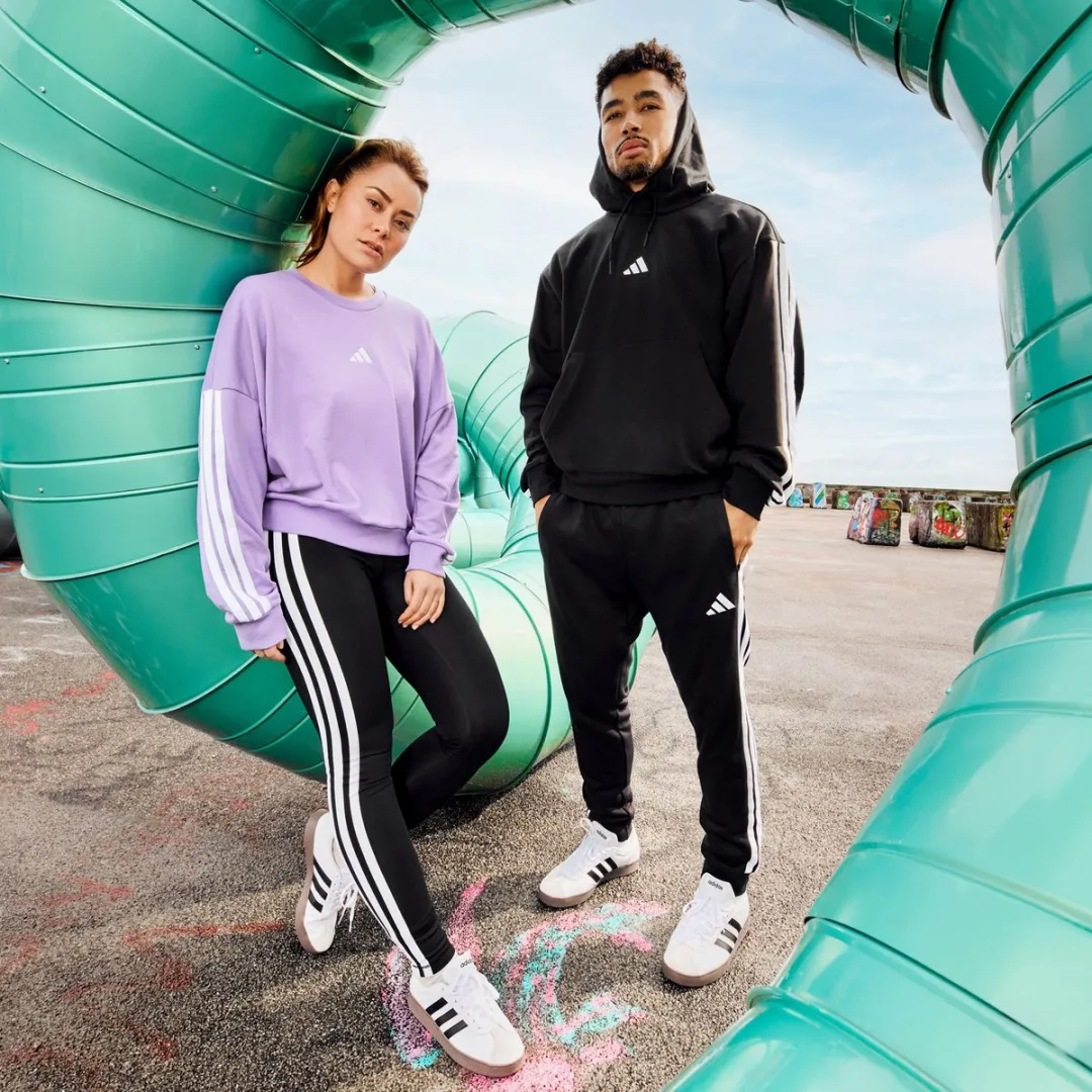 Adidas M 3S Heren Hoodie - XL - Zwart/Wit