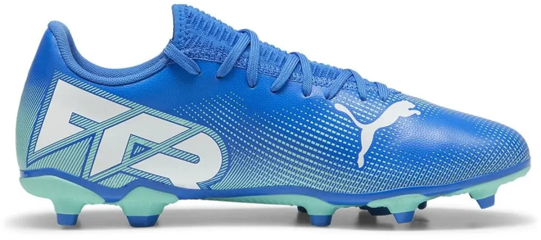 PUMA Future 7 Play FG/AG Voetbalschoenen - 46.5 - Hyperlink Blue/Mint/White - afbeelding 6 van 6