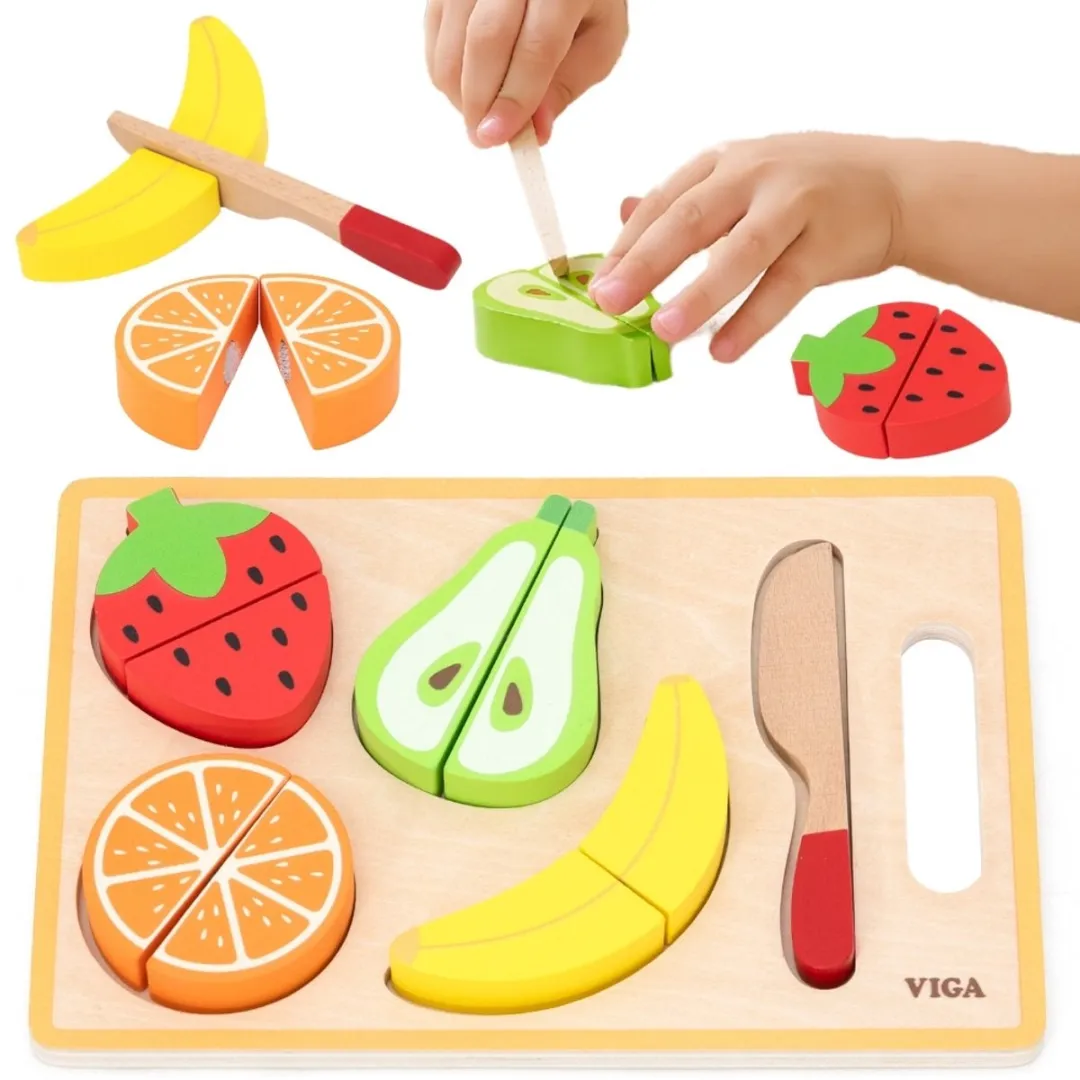 Viga Houten Montessori Fruit Puzzle