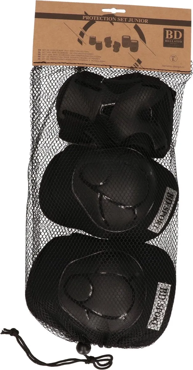 Bellatio Design Skate Beschermset L - Knie Elleboog Pols