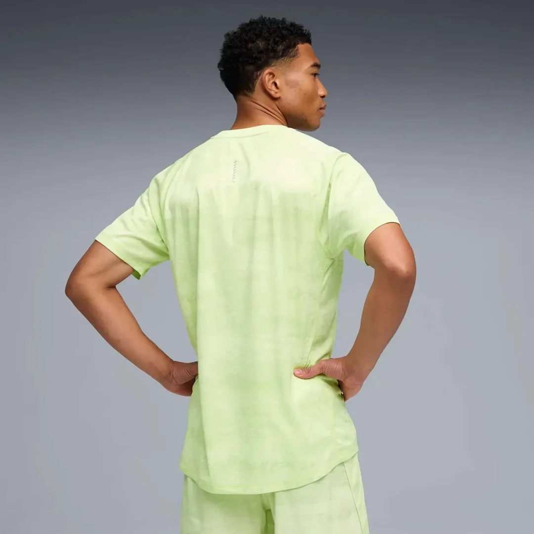 PUMA M Run Velocity AOP Tee - L - Groen - afbeelding 6 van 6
