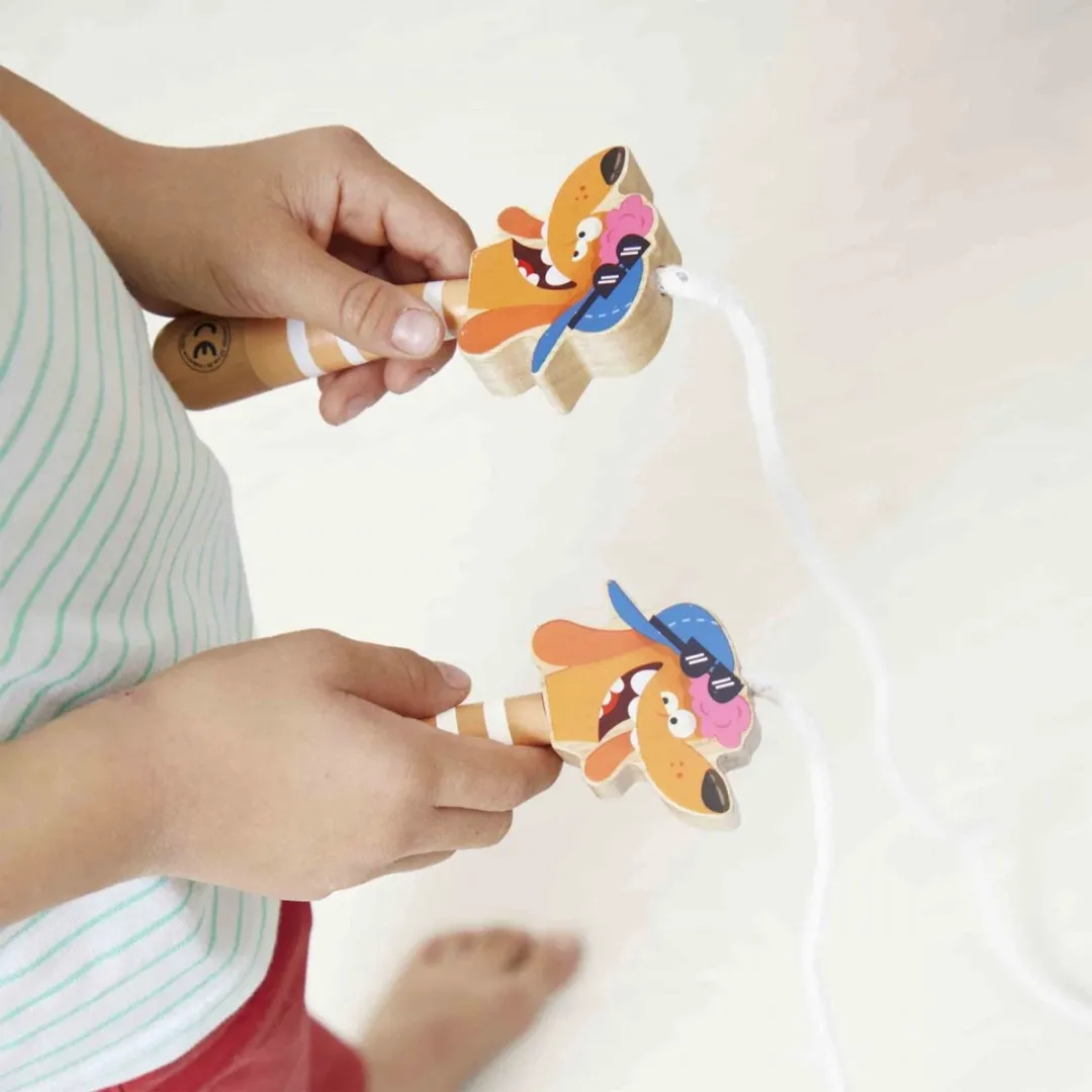 Janod Applepop Springtouw Hond