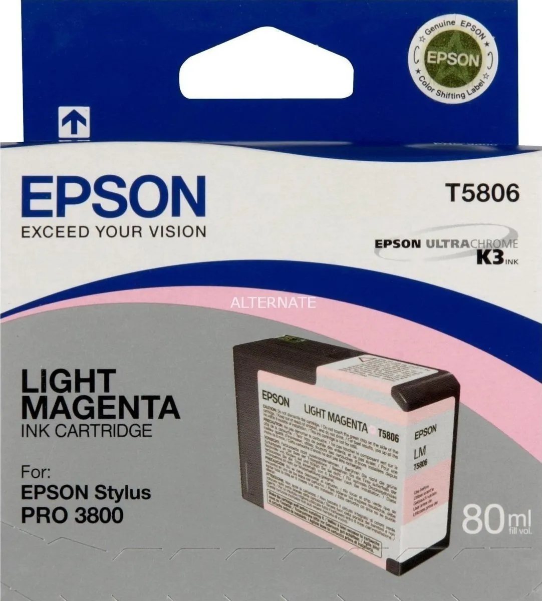 Epson T5806 Inktcartridge Licht Zwart 80ml