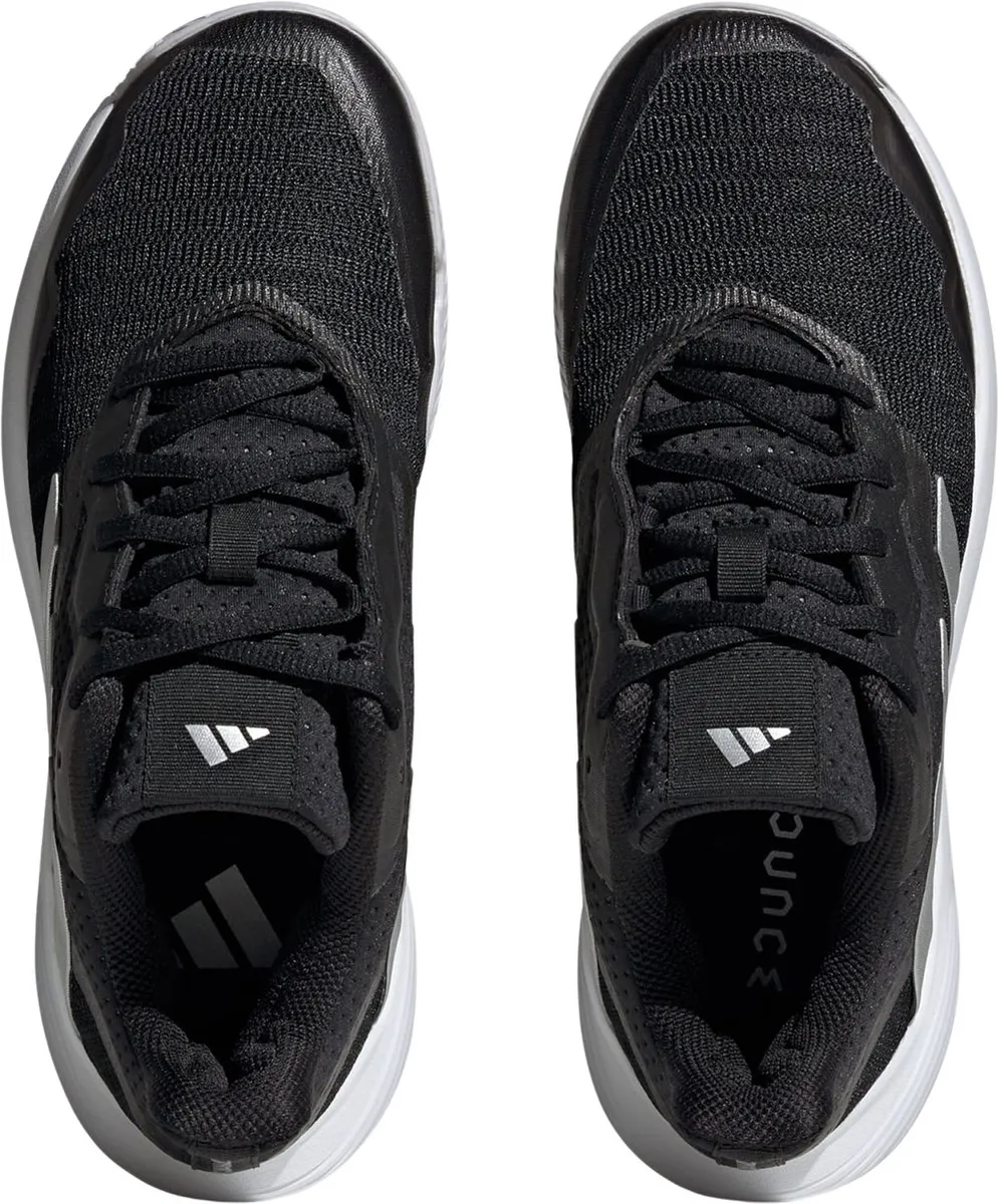 Adidas CourtJam Control Tennisschoenen Dames 38 2/3 - Zwart/Zilver