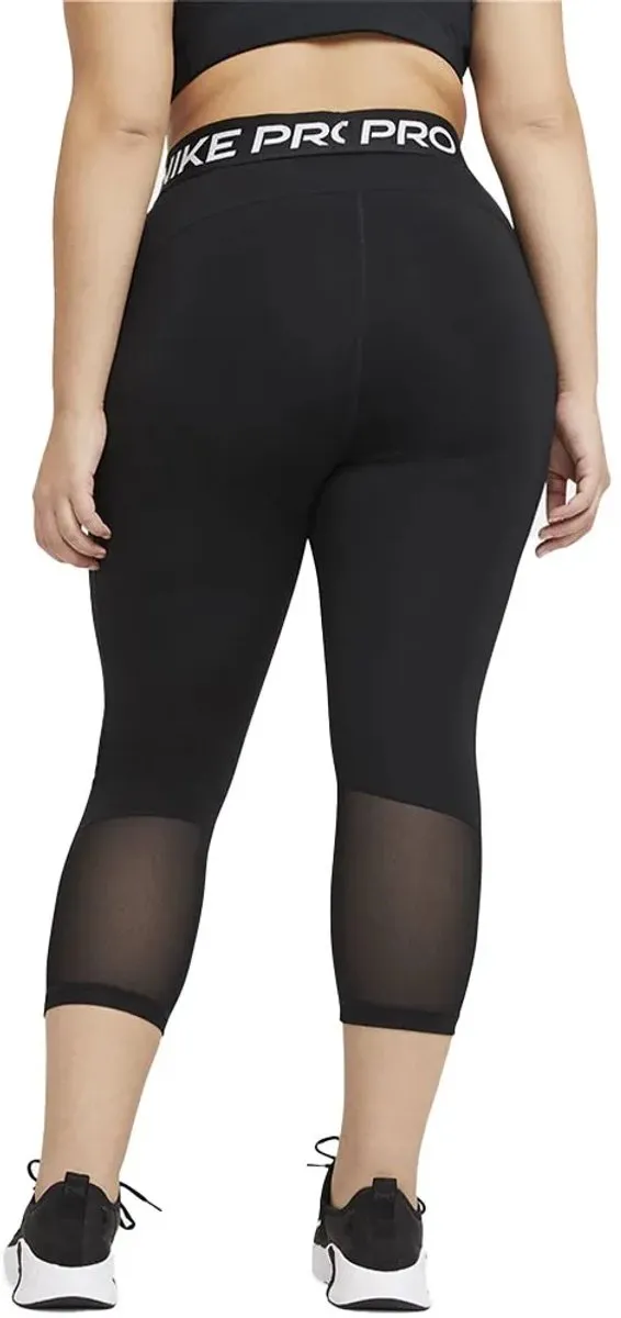 Nike Pro 365 Cropped Tight Trainingsbroek XS - Zwart/Wit