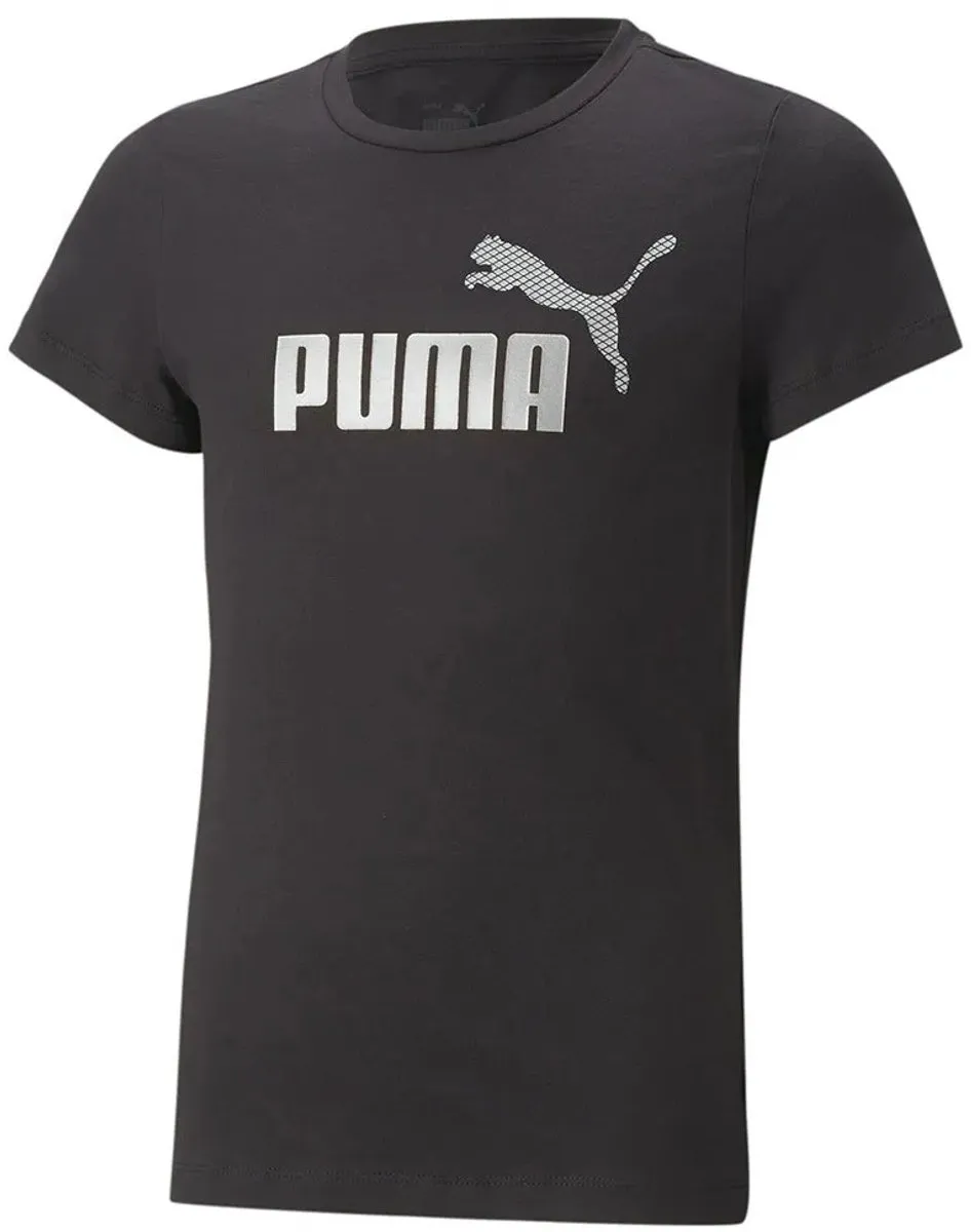 PUMA Ess+ Mermaid Graphic T-shirt - 4-5 jaar - Zwart