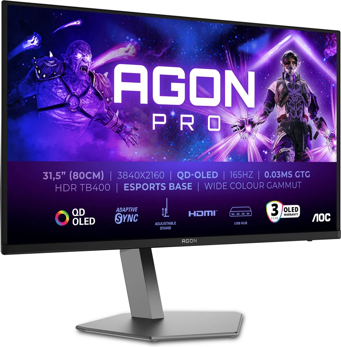 AOC AGON PRO AG326UD OLED Gaming Monitor 4K - 32 inch