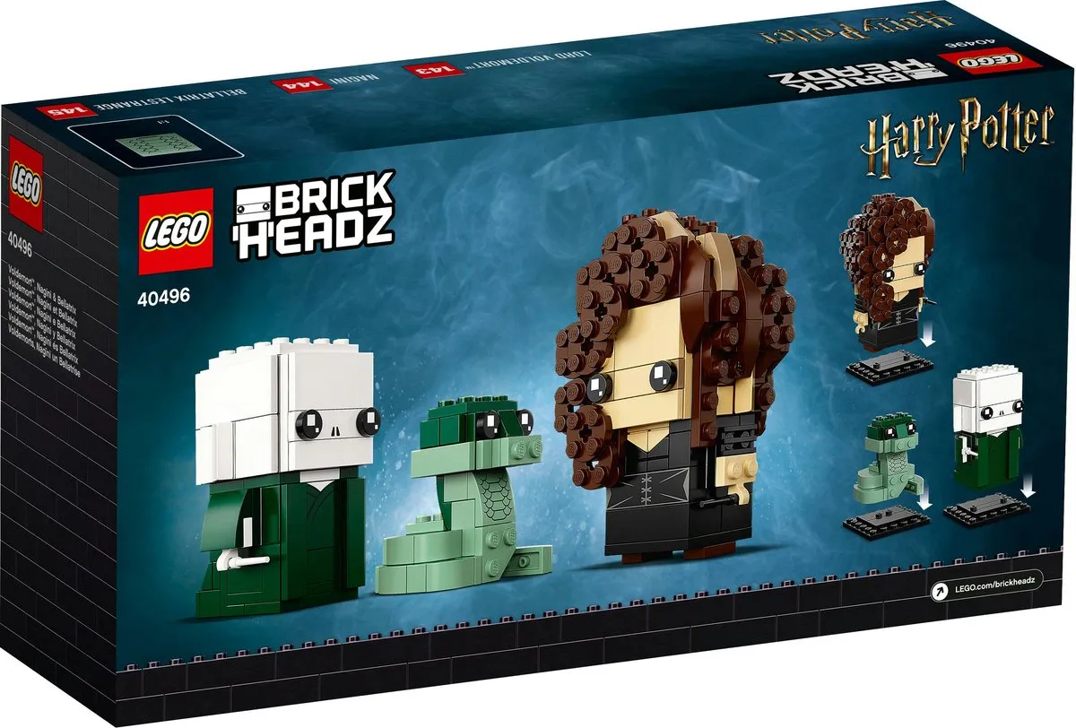 LEGO Harry Potter Brickheadz 40496 - Voldemort Nagini Bellatrix - 344 Stukken - Meerkleurig - afbeelding 6 van 6