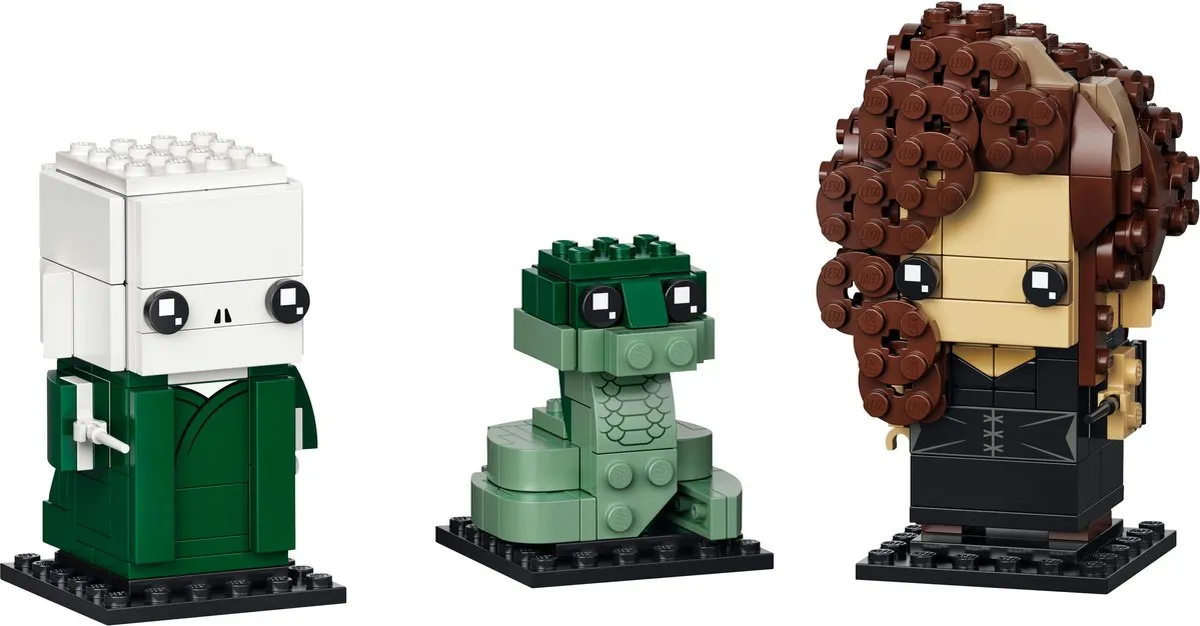LEGO Harry Potter Brickheadz 40496 - Voldemort Nagini Bellatrix - 344 Stukken - Meerkleurig - afbeelding 4 van 6