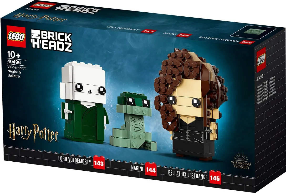 LEGO Harry Potter Brickheadz 40496 - Voldemort Nagini Bellatrix - 344 Stukken - Meerkleurig - afbeelding 3 van 6