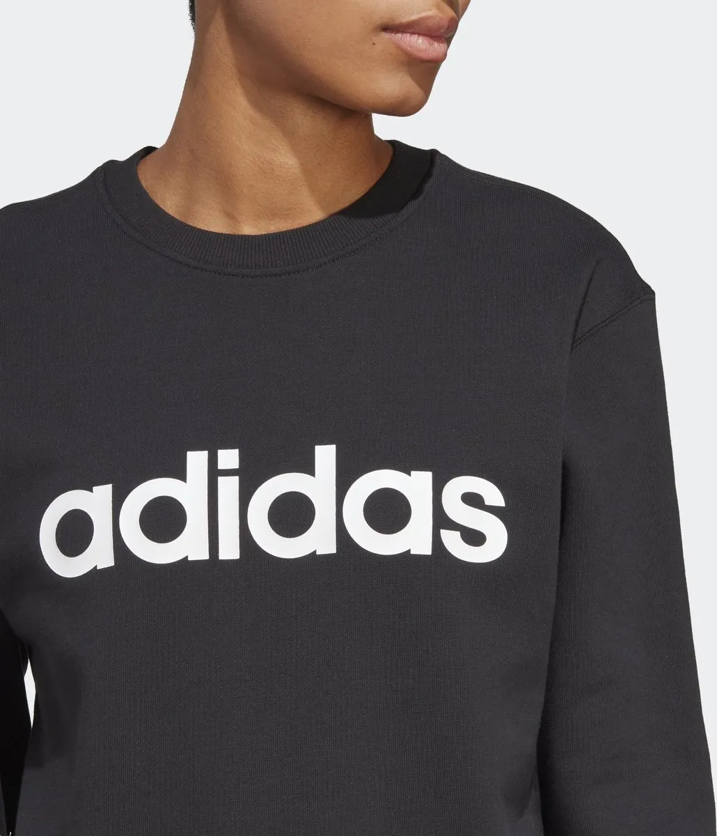 adidas Essentials Linear French Terry Sweatshirt M - Zwart