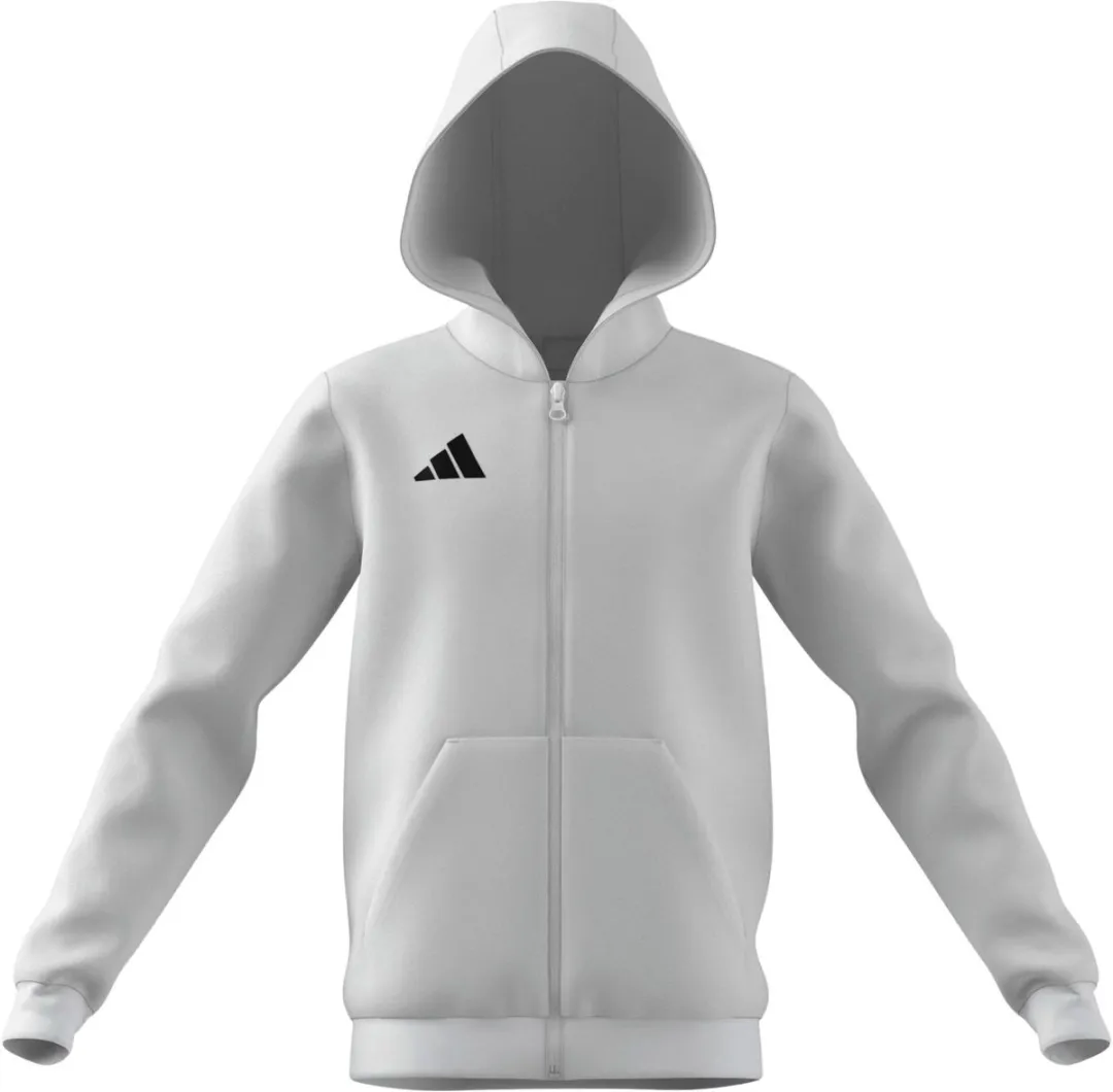 Adidas Entrada 26 Full Zip Hooded Vest Junior 176 - Wit