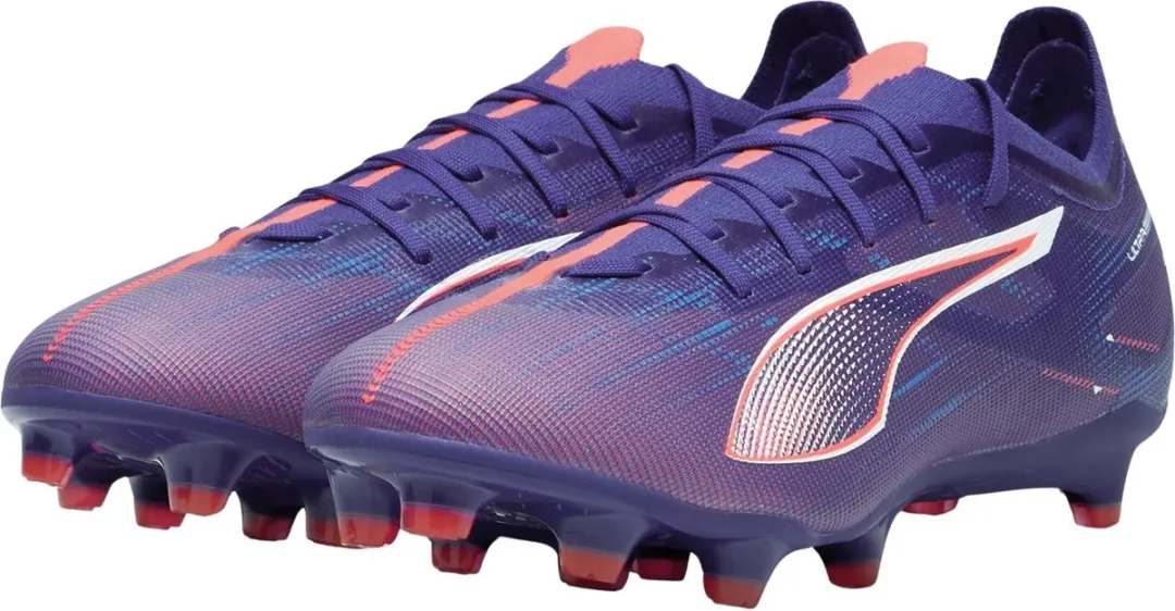 PUMA Ultra 5 Match Voetbalschoenen FG/AG - 44.5 - Paars/Orange/Wit