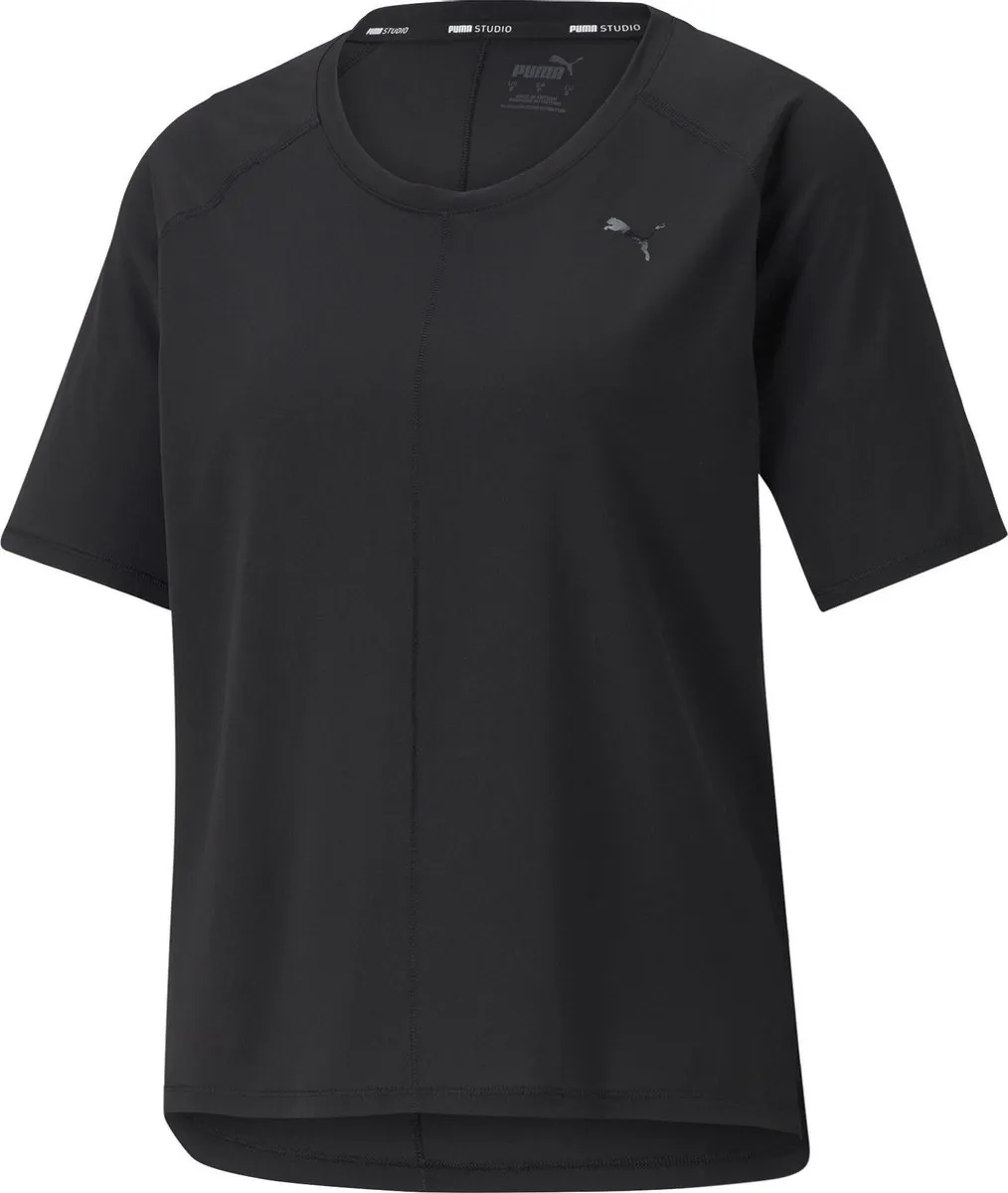 PUMA Studio Graphene Relaxed Sportshirt Dames M - Zwart
