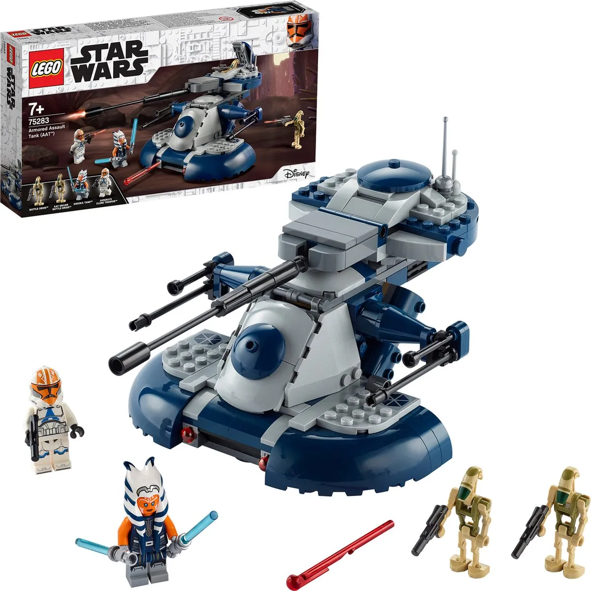 LEGO Star Wars Armored Assault Tank 75283 - 286 Stukken - Grijs/Blauw - afbeelding 5 van 6