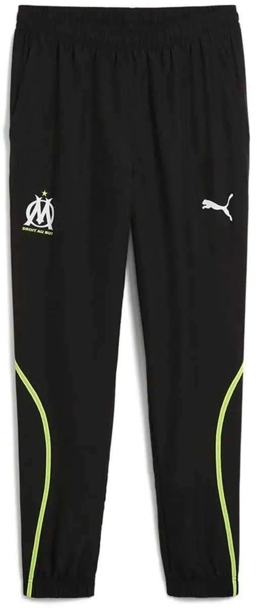 PUMA Olympique Marseille Woven Trainingspak - XL - Zwart/Geel