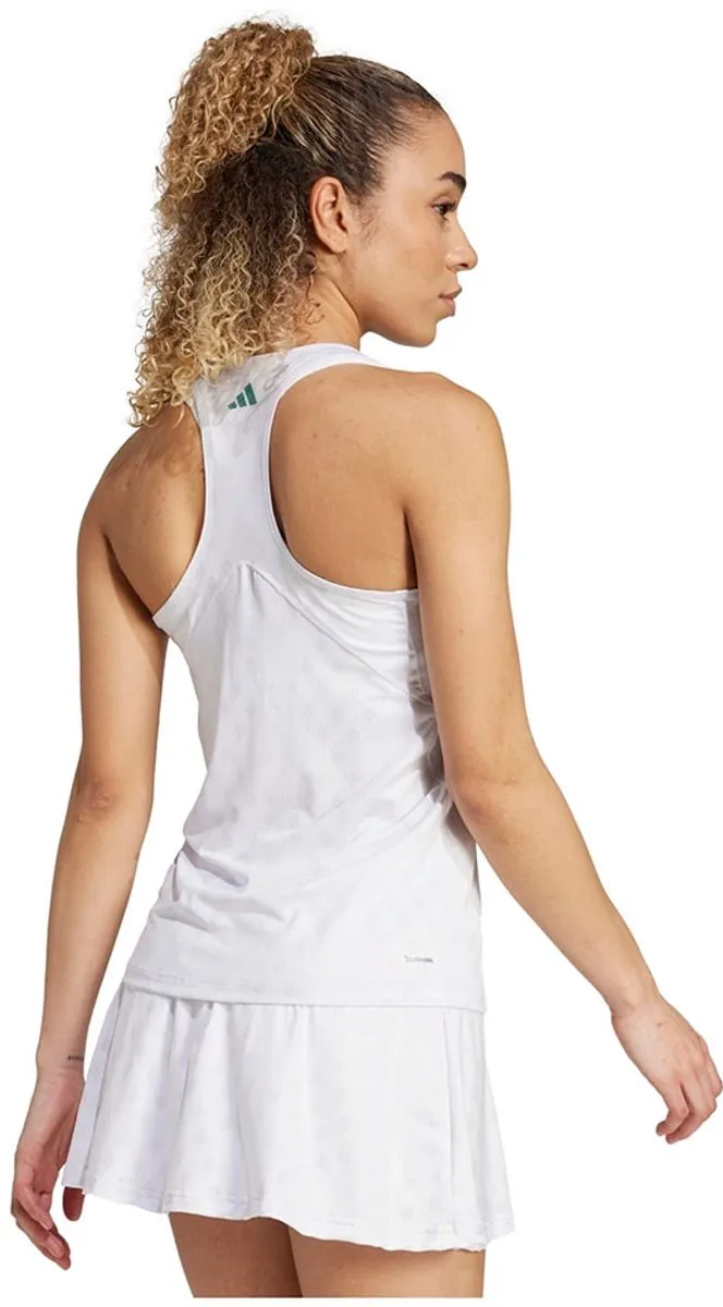 Adidas Club Climacool Mouwloos T-shirt Wit - L