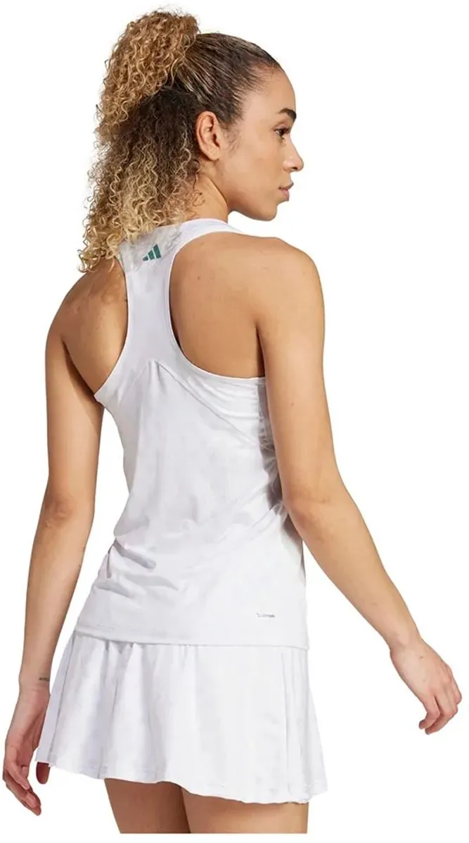 Adidas Club Climacool Mouwloos T-shirt Wit - L