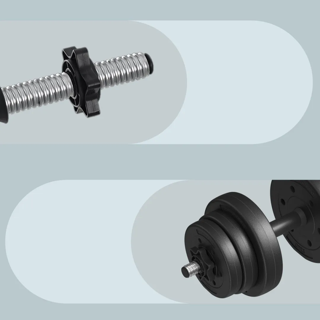 Songmics SYL20HBK Verstelbare Halterset 20kg - Zwart