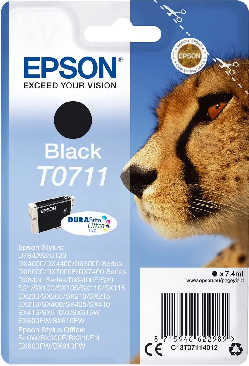 Epson T0711 Inktcartridge
