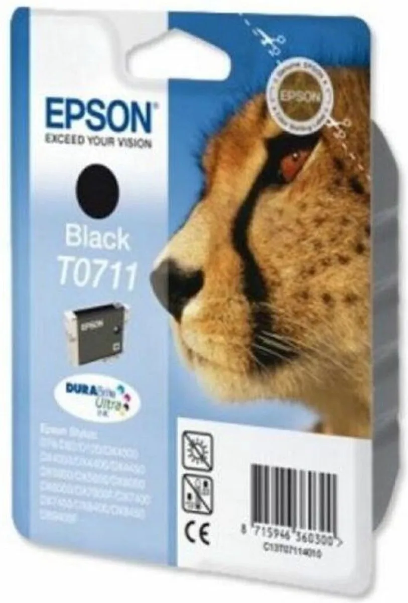 Epson T0711 Inktcartridge - Zwart
