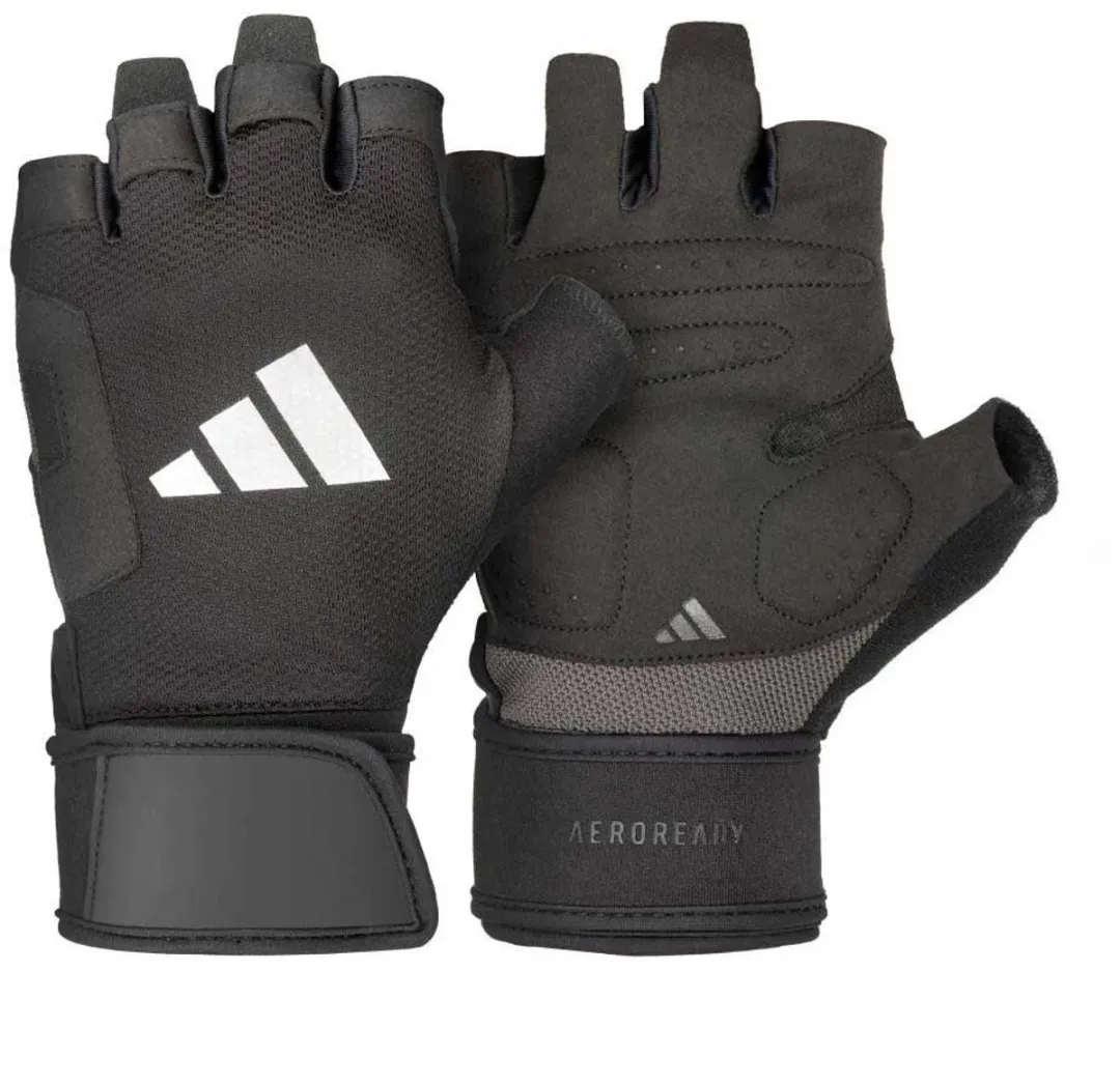 adidas Strength Training Handschoenen M - Zwart