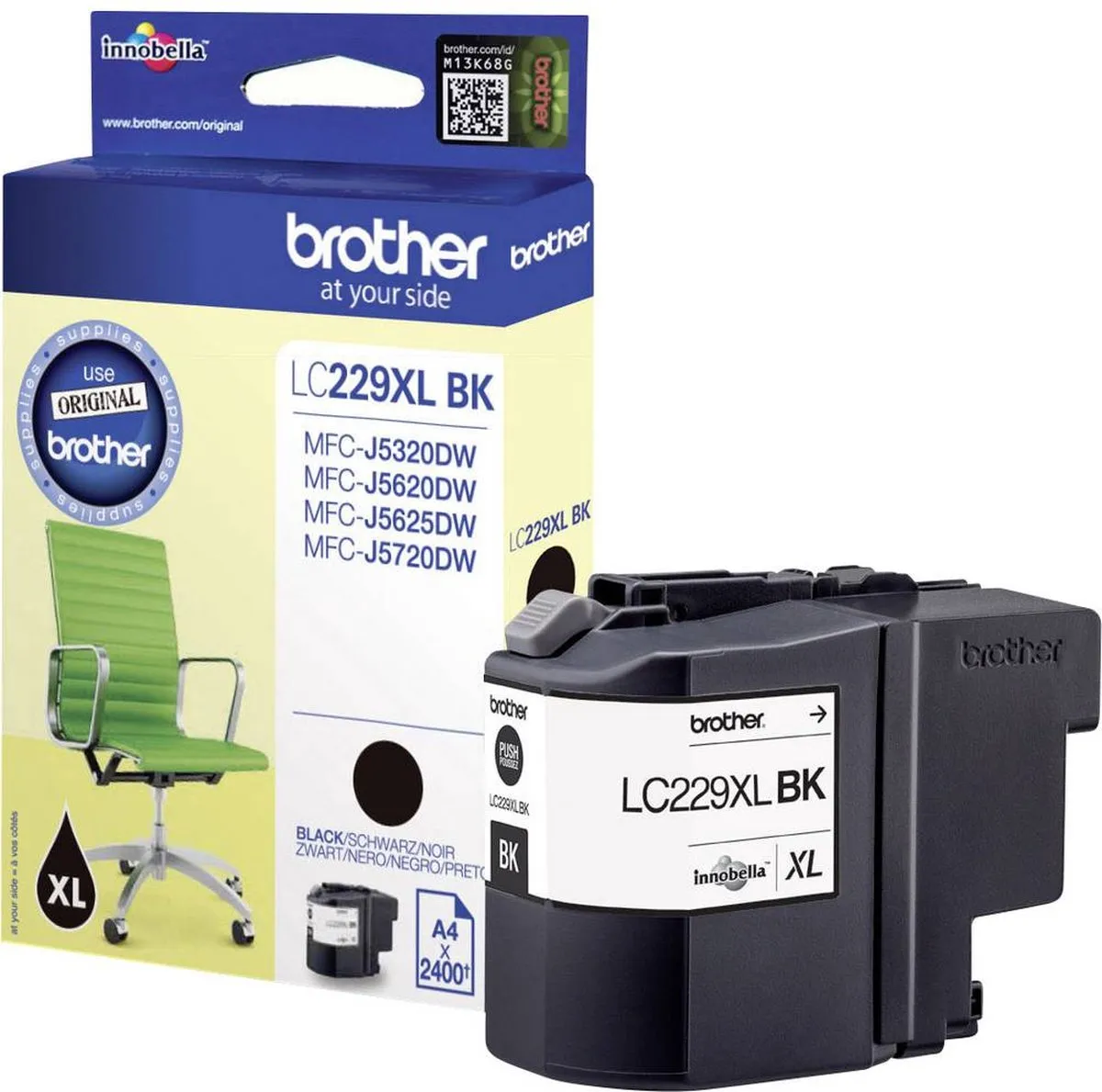 Brother LC229XL-BK Inktcartridge - Zwart