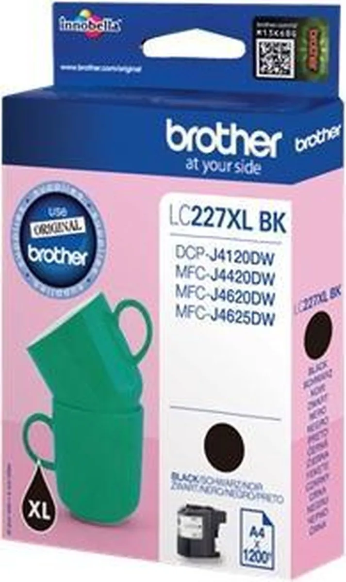 Brother LC-227XLBKBPDR Inktcartridge Zwart