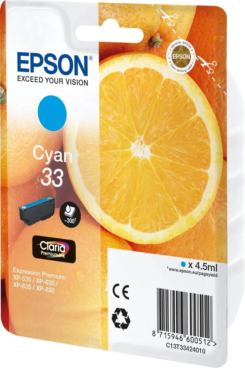 Epson C13T33424010 Inktcartridge