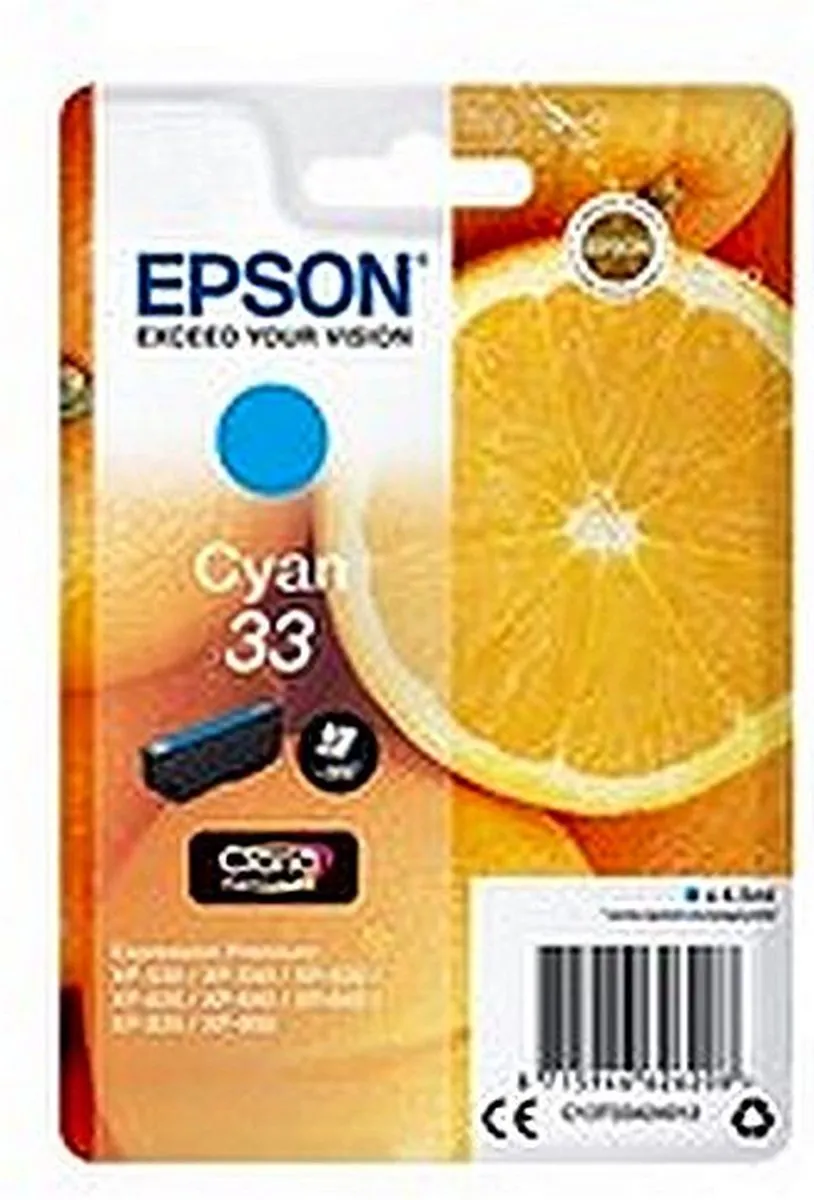 Epson C13T33424010 Inktcartridge - Cyaan