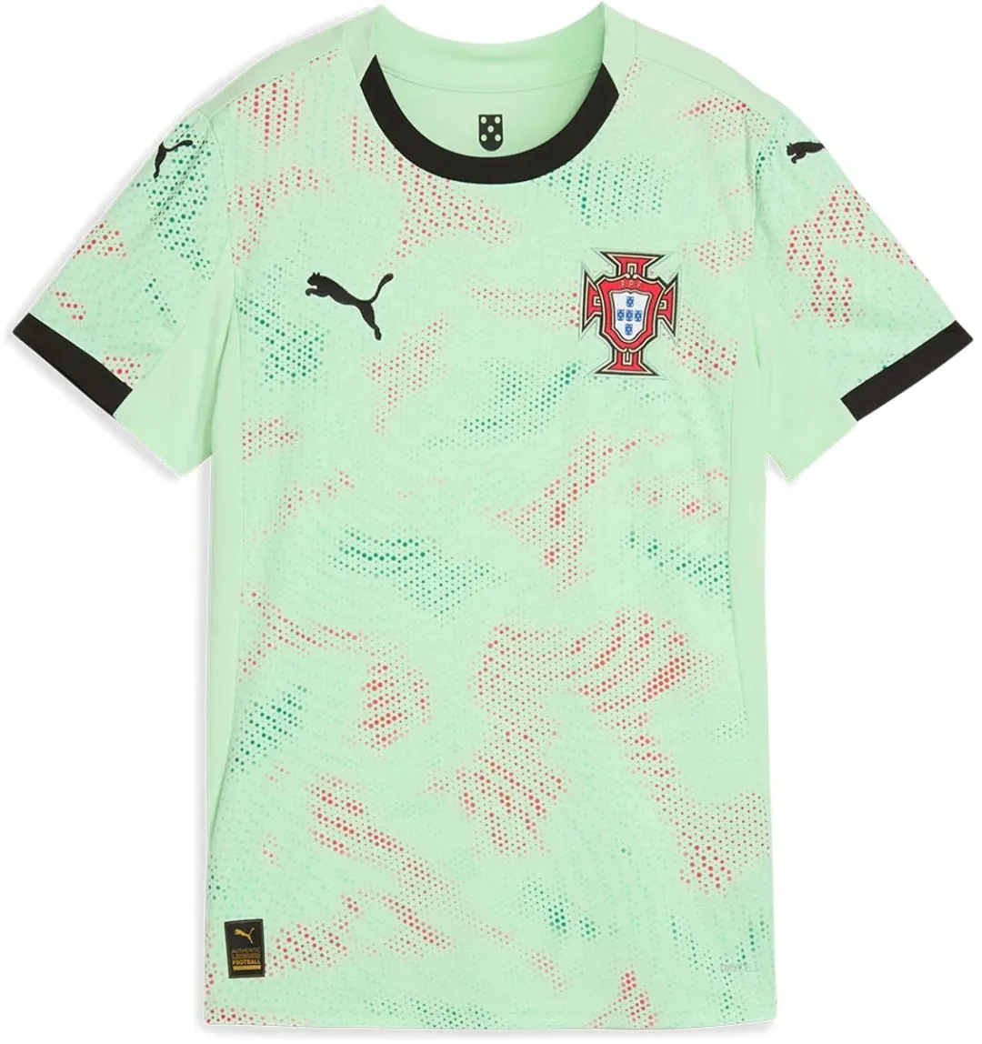 PUMA FPF Portugal Replica 2025 Dames T-shirt - M - Fresh Mint/Black - afbeelding 6 van 6